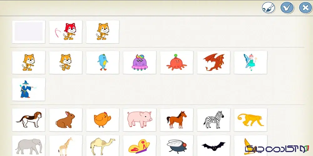 منابع معتبر برای دانلود رایگان استیکرهای اسکرچ جونیور